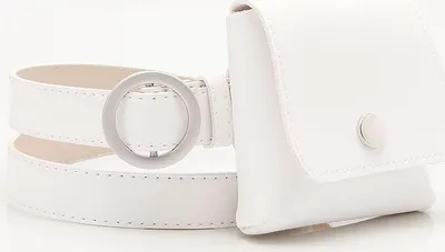 Immagine prodotto di Cintura Elegante con Portafoglio Bianco - Moda Donna KP12628