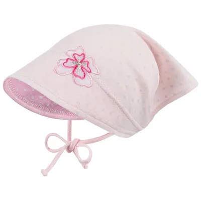 Produktbild von Kopftuch Sommer Mütze Schirmmütze Stirnband Mädchen Baumwolle, Gr. S (40/42), Hellrosa-Rosa