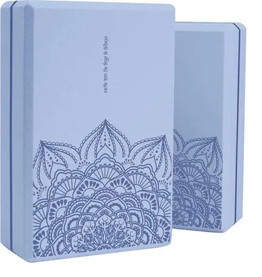 Obrázok produktu pre Sada jogových blokov, 2 ks, 23 cm x 15 cm x 7,5 cm, vysoko hustá EVA pena, neklzký povrch, mäkké a ľahké na jogu, pilates a meditáciu