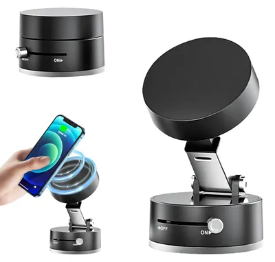 Produktbild von Magnetische Handyhalterung Auto, für Smartphone, verstellbarer Teleskoparm, 360° drehbar