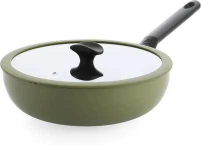 Produktbild von Wokpfanne 28 cm, 4,2 l, mit Deckel, Keramik, PFAS-frei, Induktion, für Wokgerichte