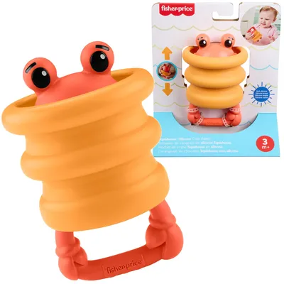 Produktbild von Fisher-Price Fisher Price Squishseas Silicone Crab Rattle, Junge/Mädchen, 3 Monat( e), Mehrfarbig