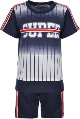 Produktbild von Shialy Jungen Set T-Shrit und Shorts Blau 104