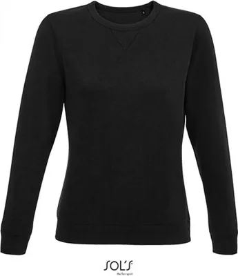 Produktbild von SOLs 03104 | Damen Sweat WomenŽs Round Neck Sweatshirt Sully - Farbe: Black - Größe: M