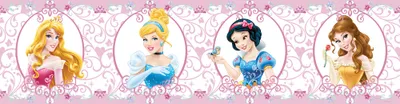 Produktbild von Disney selbstklebende Tapetenbordüre Prinzessinnen Rosa - 600004 - 14 x 500 cm