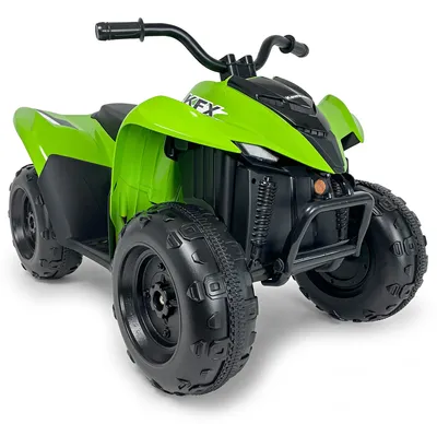 Image de Quad électrique Kawasaki KFX90 12 V pour enfants à partir de 2 ans - quad à batterie avec marche avant et arrière