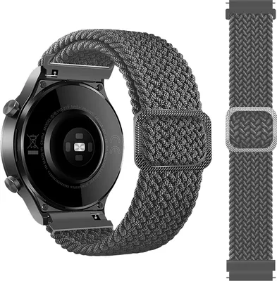 Produktbild von INF 20 mm Armband Nylon für Huawei, Xiaomi, Garmin, Samsung Grau