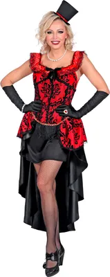 Productafbeelding van Kleid, burlesque saloonmeisje, can-can stijl, maat: L