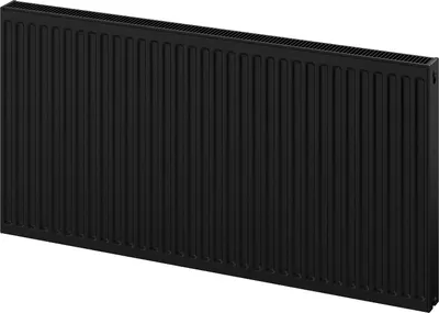 Produktbild von Mexen C21 Flachheizkörper 600 x 400 mm, seitliche Anschlüsse, 513 W, schwarz - W421-060-040-70