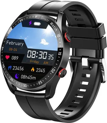 Produktbild von Bluetooth Anruf Smartwatche Männer Frauen Gesundheit Blutdruck Fitness Sport uhren Mann Sport wasserdichte Smartwatche, schwarz