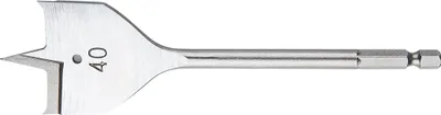 Produktbild von Holzspatenbohrer 40 x 152 mm mit Sechskantfutter für Holz, Kunststoff und Metall