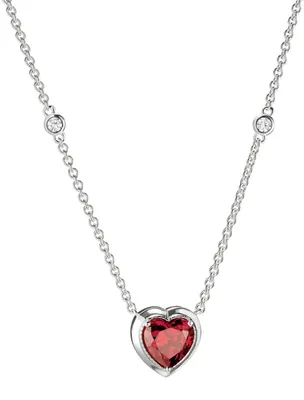 Obrázok produktu pre Prívesok na náhrdelník Thomas Sabo – srdce, červený, Elyndra, striebro, KE2365-051-10