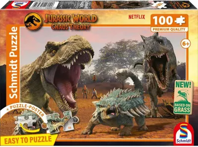 Zdjęcie produktu dla Schmidt® Spiele 56561 Puzzle dla dzieci 100 elementów Jurassic World, 100 szt., 5 lat(a)