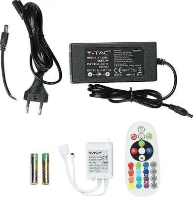 Obrázek produktu pro V-TAC RGB LED sada RGB Napájení Dálkové ovládání VT-5050 60 IP20-RGB Sada RGB 1000lm