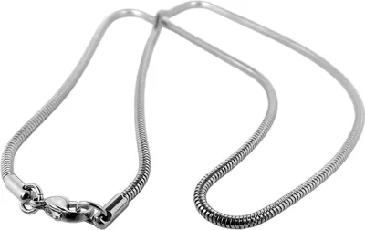 Produktbild von Halsschmuck Edelstahlkette, Karabinerverschluss, silbern Ø 2,5mm 34382, Länge:75 cm