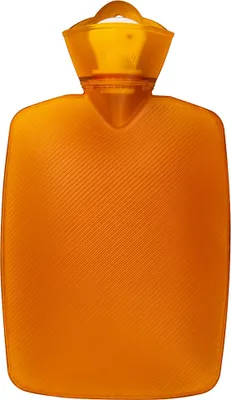 Produktbild von HUGO FROSCH Wärmflasche "Klassik Plant" orange