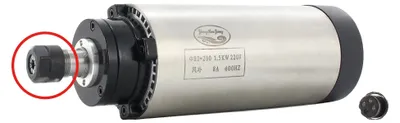 Immagine prodotto di Motore mandrino, potenza 1,5 kW, compatibile con ER16, mandrino
