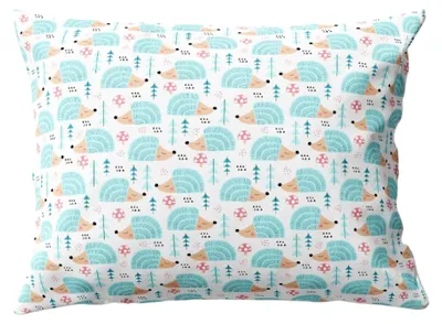 Produktbild von PinkZebra Kopfkissenbezug Kinder, Kissenbezug 40 x 105 cm aus 100% Baumwolle, Kissenhülle Standard 100, Kinderbezüge mit Reißverschluss, Igelschen