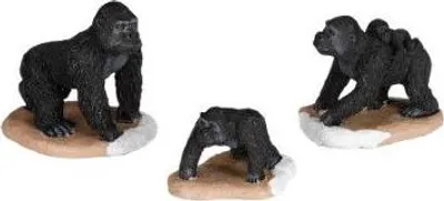 Productafbeelding van Gorilla family 3 stuks l6xb5xh5,5cm Kerst Luville