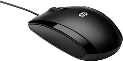 Produktbild von HP X500 Maus mit Kabel, Beidhändig, Optisch, USB Typ-A, 1000 DPI, Schwarz