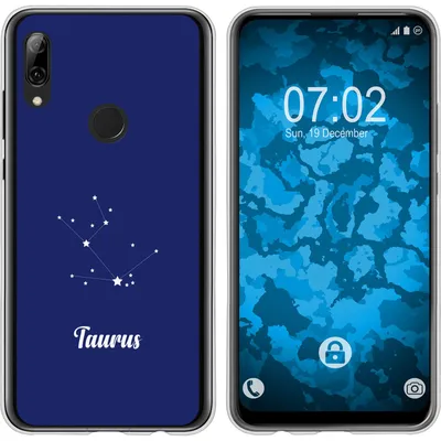 Produktbild von PhoneNatic Case kompatibel mit Huawei P Smart Z Silikon-Hülle SternzeichenTaurus M8