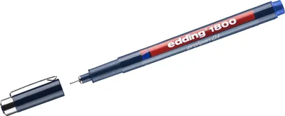 Produktbild von Edding 1800 profipen, Verschlossener Gelschreiber, Blau, Blau, Kunststoff, 0,25 mm, Metall