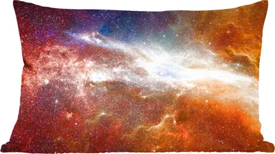 Produktbild von MuchoWow® Zierkissen Sofakissen Wohnzimmer Dekokissen 50x30 cm Weltraum - Sterne - Farben - Wohnzimmerdekoration - Polster mit Photo