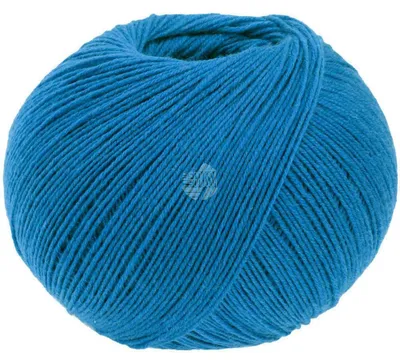 Produktbild von Lana Grossa - Cool Wool 4 Socks Uni 7729 azurblau