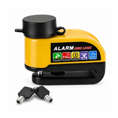 Produktbild von Bremsscheibenschloss mit Alarm 110 dB Motorradschloss Rollerschloss Alarmschloss 6 mm Diebstahlschutz mit Sirene