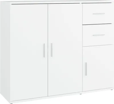 Zdjęcie produktu dla vidaXL Kredens biały 91x29,5x75 cm Materiał drewnopochodny