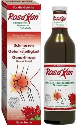 Productafbeelding van Rosaxan vloeibaar + Vitamine D tabletten, 20 stuks, 750 ml