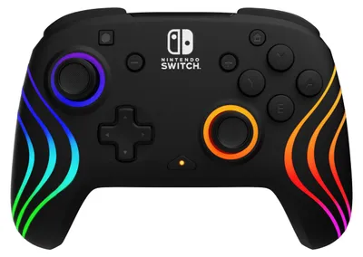 Produktbild von PDP Afterglow Wave, Gamepad, Nintendo Switch, Nintendo Switch Lite, Nintendo Switch OLED, D-Pad, Menü-Taste, Schaltfläche Teilen, Analog / Digital, Mehrfarbig, Verkabelt & Kabellos