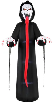 Produktbild von Outsunny Aufblasbares Halloween-Skelett, 310 cm, Halloweendekoration mit LED