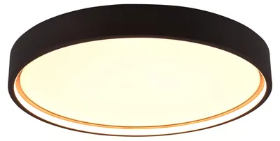 Zdjęcie produktu dla Plafon LED okrągły DOHA czarno-biały 29W Odcienie bieli 3260lm metal wym:5,5x45x45cm IP20 Trio