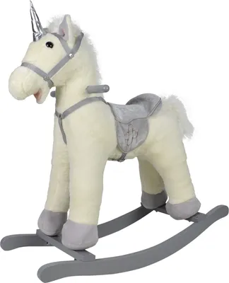 Zdjęcie produktu dla Infantastic Jednorożec na biegunach - srebrny 84 x 31 x 76 c