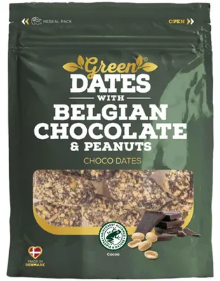 Produktbild von Green Dates Belgian Chocolate & Peanuts 120g