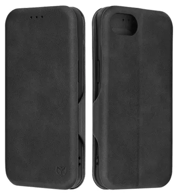 Produktbild von Techsuit Safe+ Book Wallet Klapphülle für Apple iPhone SE 2024 - Schwarz