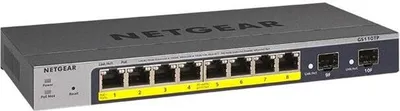 Produktbild von NETGEAR GS110TP, Managed, L2/L3/L4, Gigabit Ethernet (10/100/1000), Vollduplex, Power over Ethernet (PoE)