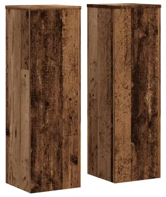 Produktbild von vidaXL Pflanzenständer 2 Stk. Altholz-Optik 25x25x80 cm Holzwerkstoff