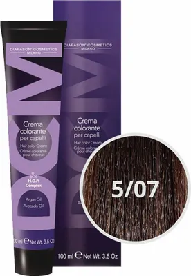 Produktbild von Diapason Haarfarbe Diapason Color Hair Color Cream 5/07 Light Intense Brown