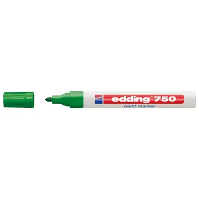 Obrázok produktu pre Edding 750, Zelená, Biela, 2 mm, 4 mm, 10 kusov