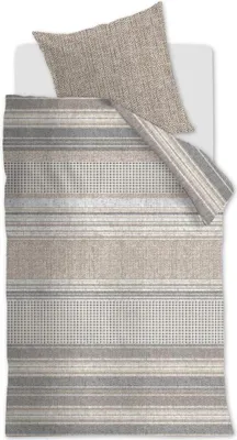 Produktbild von Rivièra Maison Renforcé-Bettwäsche-Garnitur Twill Weave Farbe Brown Größe 135x200+80x80 cm