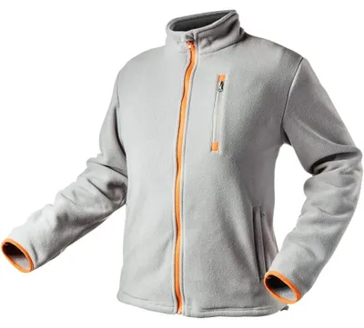 Produktbild von Fleece-Sweatshirt, grau, Größe L