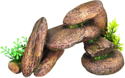 Produktbild von Aqua Ornaments "STEINE" mit Pflanzen