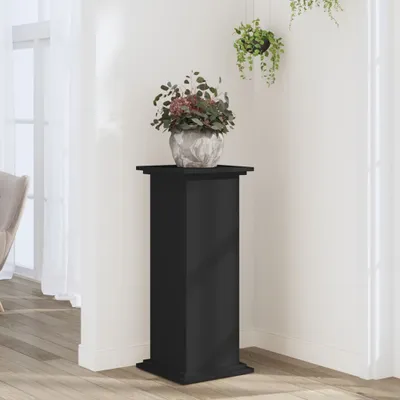 Image de vidaXL Support pour plantes Noir 33x33x80 cm Bois composite