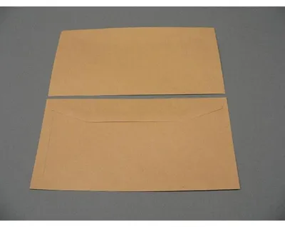 Produktbild von Kuvertierhüllen 121x235mm 80g/qm gummiert VE=1000 Stück braun