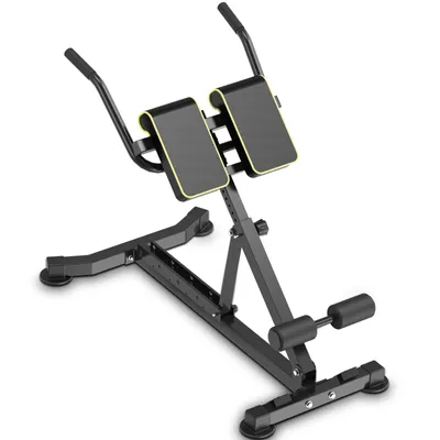 Image de DH FitLife 5-en-1 Banc de musculation réglable, Rameur, Banc de Hyperextension, Abdominaux et Dips | Compact et Pliable, Charge max. 150kg