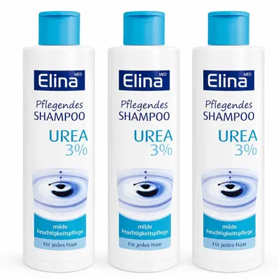 Produktbild von Elina Elina Med Urea 3% Pflege-Shampoo 250 ml (3 Pack)