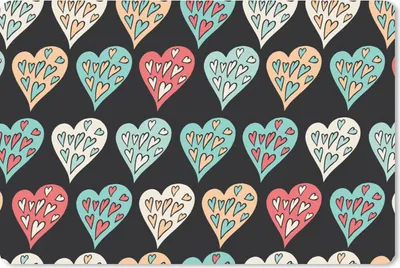 Produktbild von MuchoWow® Schreibtischunterlage Mädchen - Herz - Herzen - Muster - Mädchen - Kinder - Mädchen 60x40 cm - XXL Mauspad - Großes Mauspad