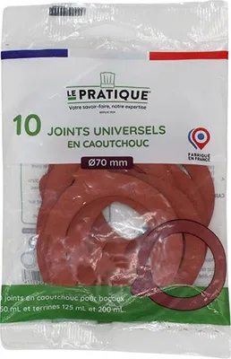 Zdjęcie produktu dla Uniwersalne uszczelki do słoików ø70 mm, 10 sztuk – praktyczne